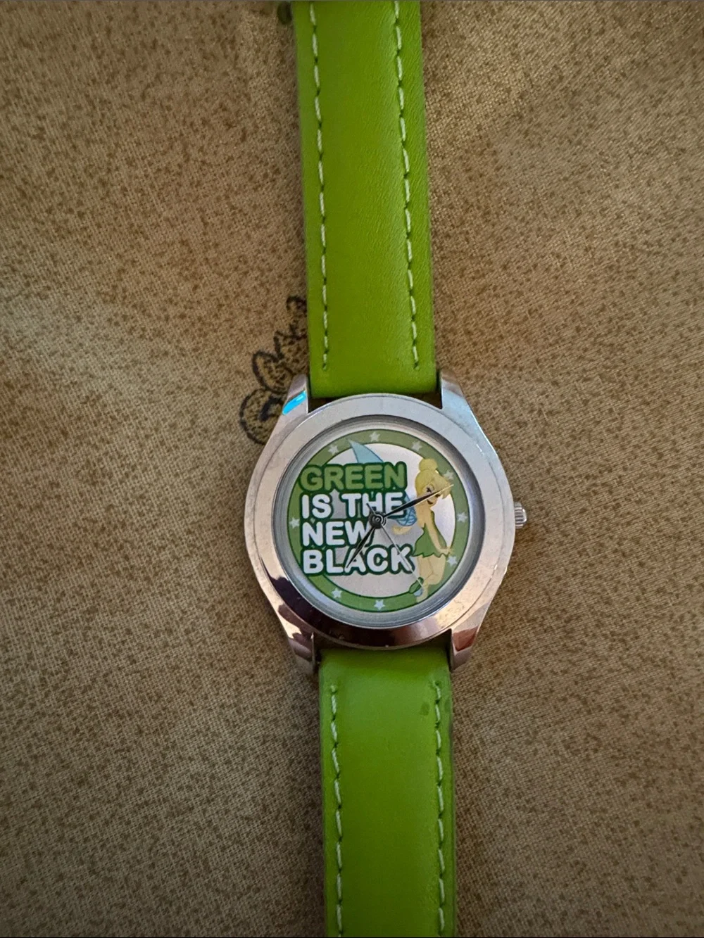 Needs batteries: Tinker Bell watch